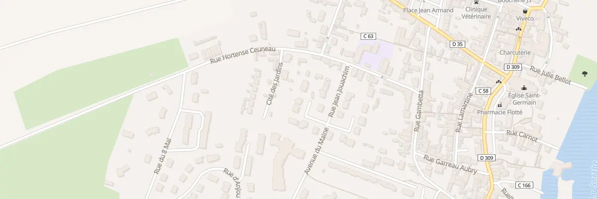 Plan du 10 Rue Jean Jouachim à Noyen-sur-Sarthe