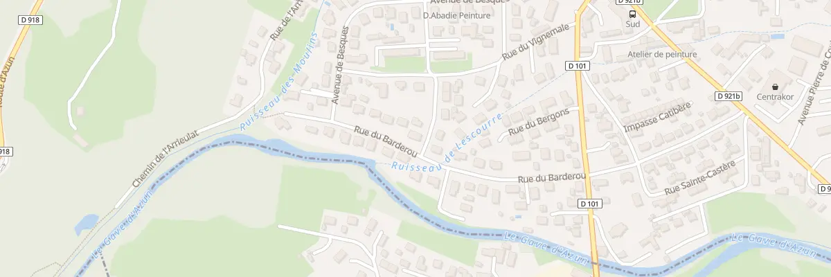 Plan du 18 Rue du Barderou à Argelès-Gazost