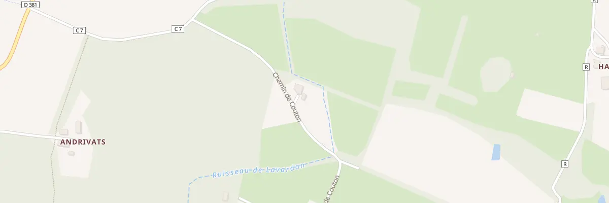 Plan du 217 Che de Couton à Lagrange