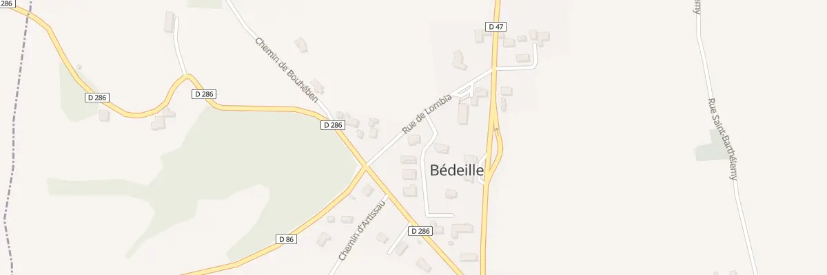 Plan du 2 All des Mésanges à Bédeille