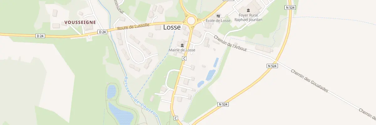 Plan du 3 Rue du Bourg à Losse