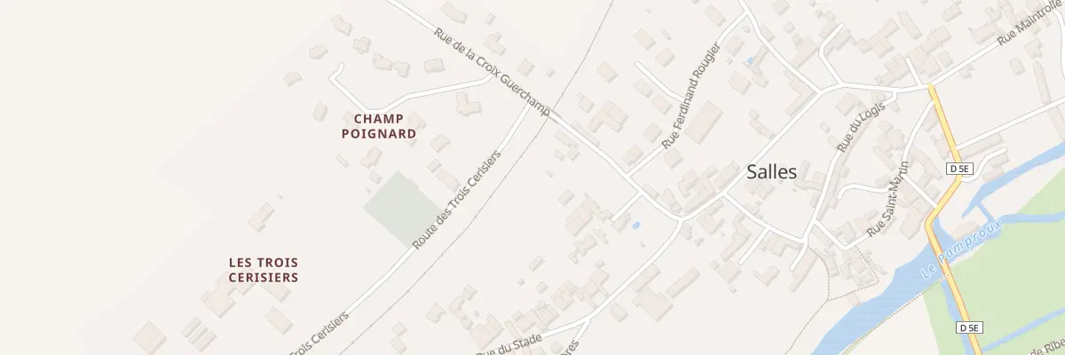 Plan du 13 Rue Croix Guerchamp à Salles