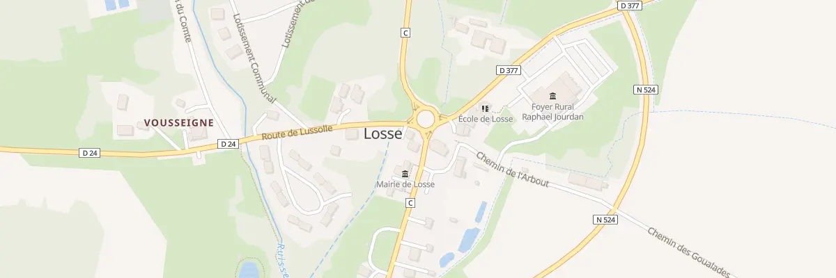 Plan du 2 Rue du Bourg à Losse