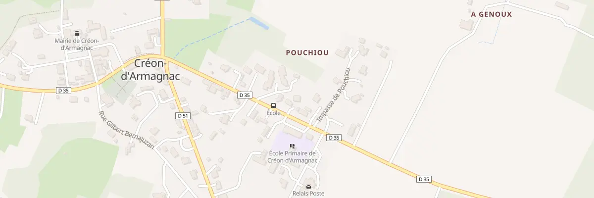 Plan du 7 Rue Henri Dunant à Créon-d’Armagnac
