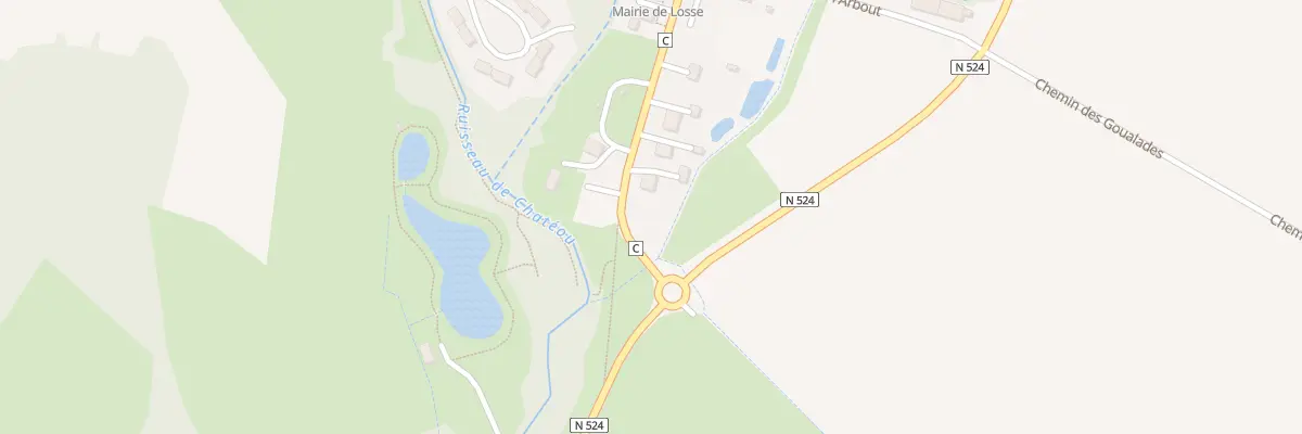 Plan du 9 Rue du Bourg à Losse
