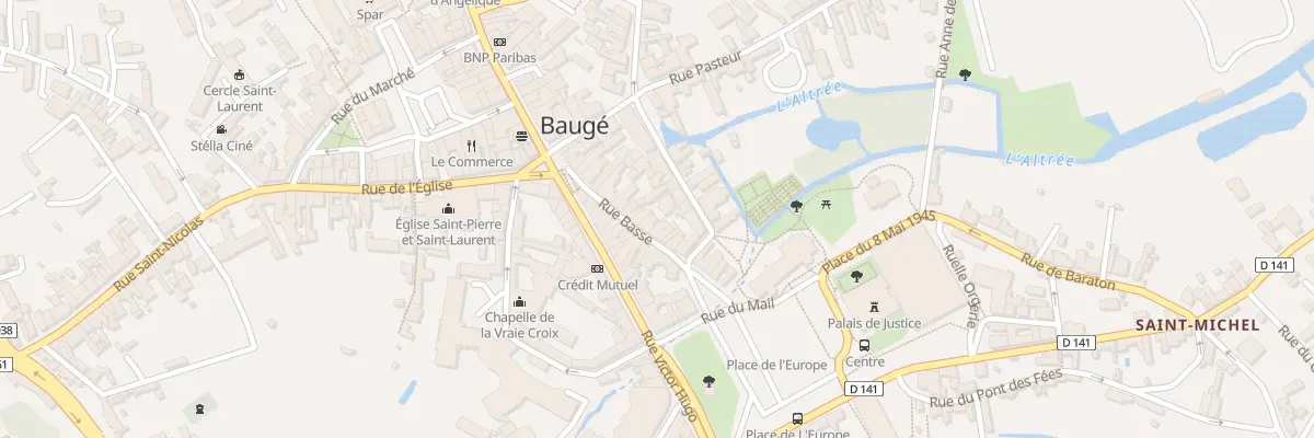 Plan du 11 Rue Basse à Baugé-en-Anjou