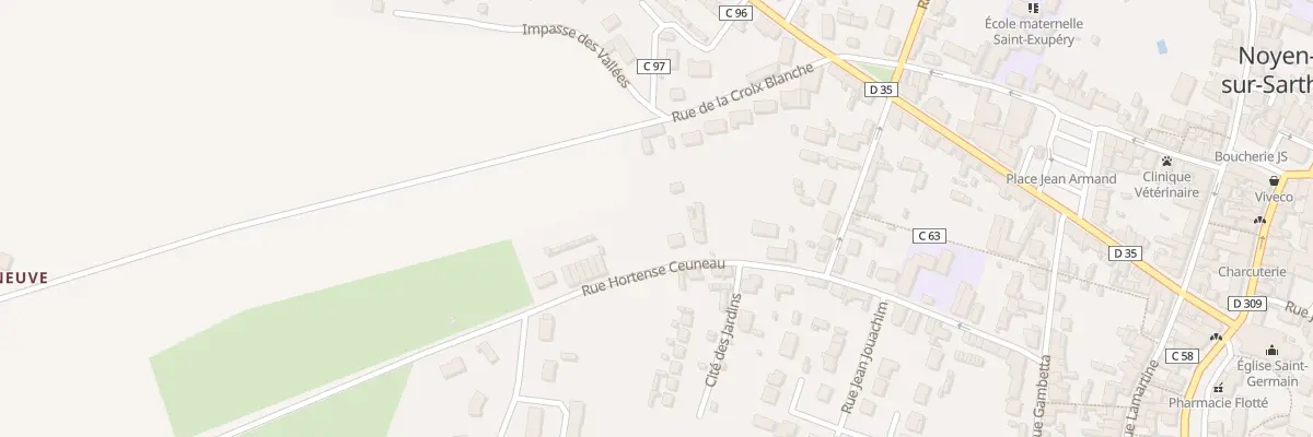 Plan du 14 Rue Hortense Ceuneau à Noyen-sur-Sarthe