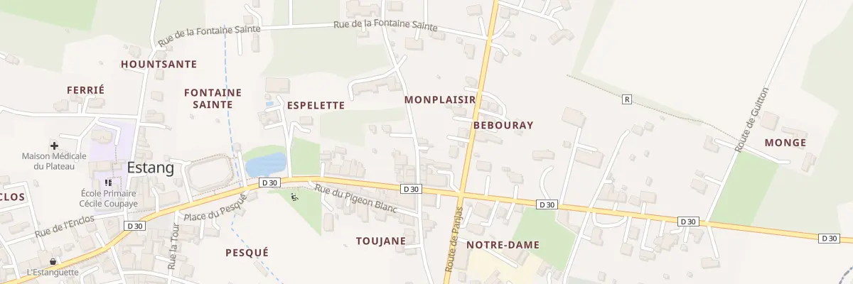 Plan du 8 Rue Monplaisir à Estang