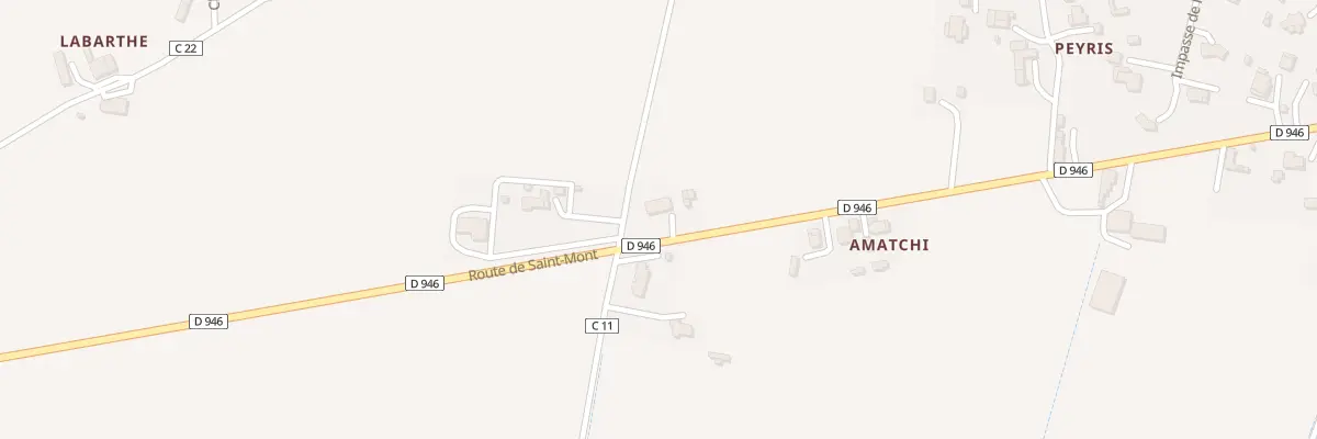 Plan du 1172 Rte de Saint-mont à Riscle