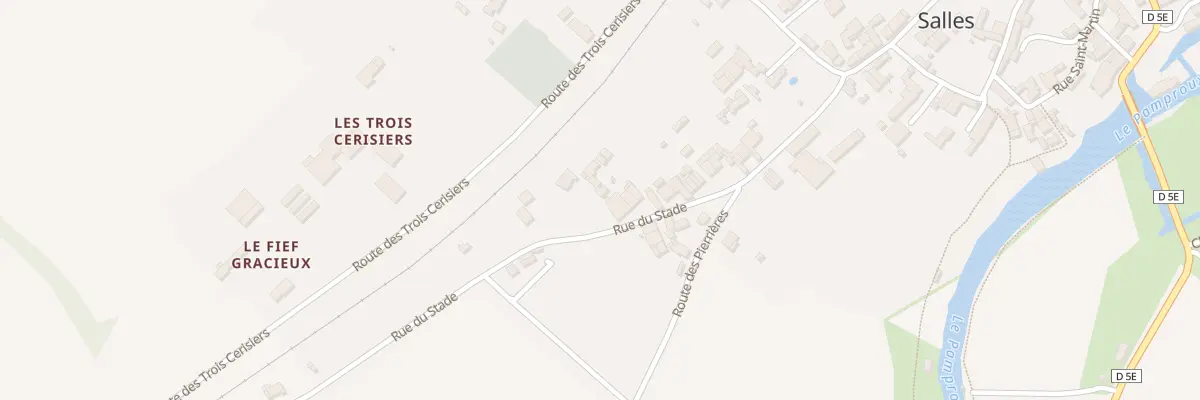 Plan du 14 Rue du Stade à Salles