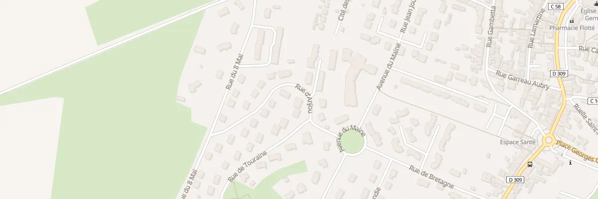 Plan du 1 Rue d’Anjou à Noyen-sur-Sarthe