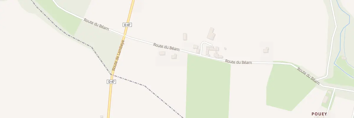 Plan du 10 Rte du Bearn à Saubole