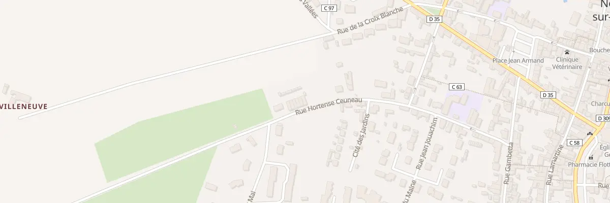 Plan du 22 Rue Hortense Ceuneau à Noyen-sur-Sarthe