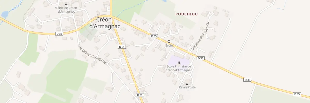 Plan du 14 Rue Henri Dunant à Créon-d’Armagnac