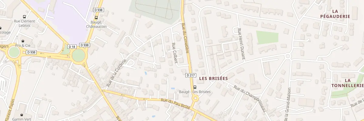 Plan du 2 Rue Colbert à Baugé-en-Anjou