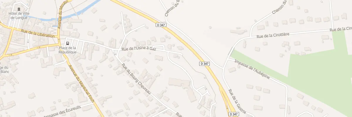 Plan du 14 Rue de l’Usine à Gaz à Longué-Jumelles