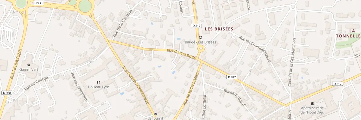 Plan du 8 Rue du Pau Brûlé à Baugé-en-Anjou