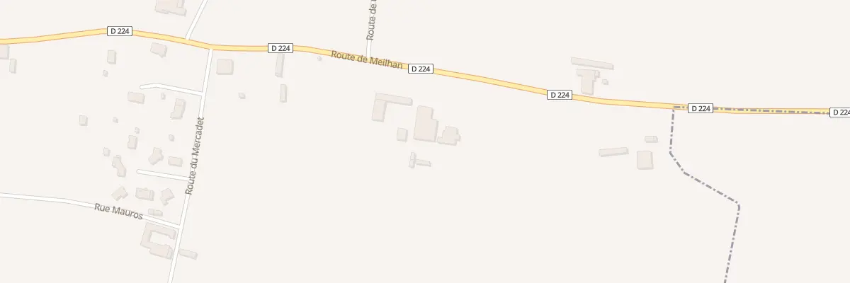 Plan du 904 Rte de Meilhan à Castets et Castillon