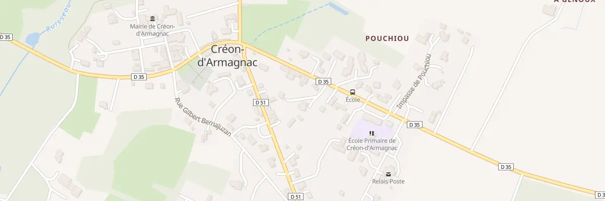 Plan du 10 Rue Henri Dunant à Créon-d’Armagnac