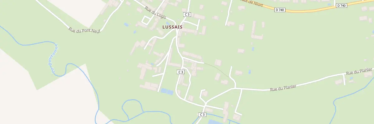 Plan du 11 Rue Lavoir Lussais à Chef-Boutonne