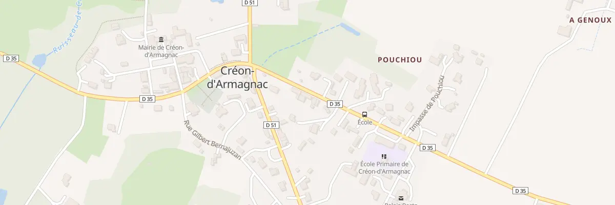Plan du 6 Rue Henri Dunant à Créon-d’Armagnac