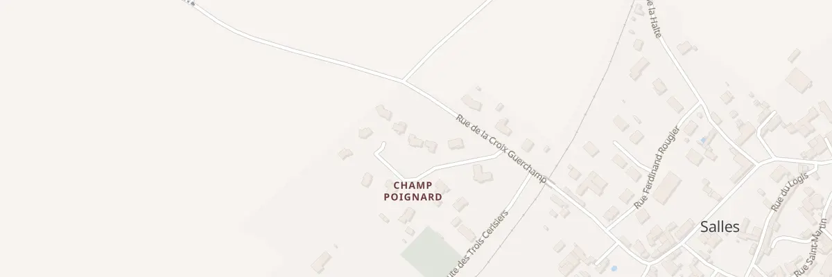 Plan du 6 Rue Champ Poignard à Salles