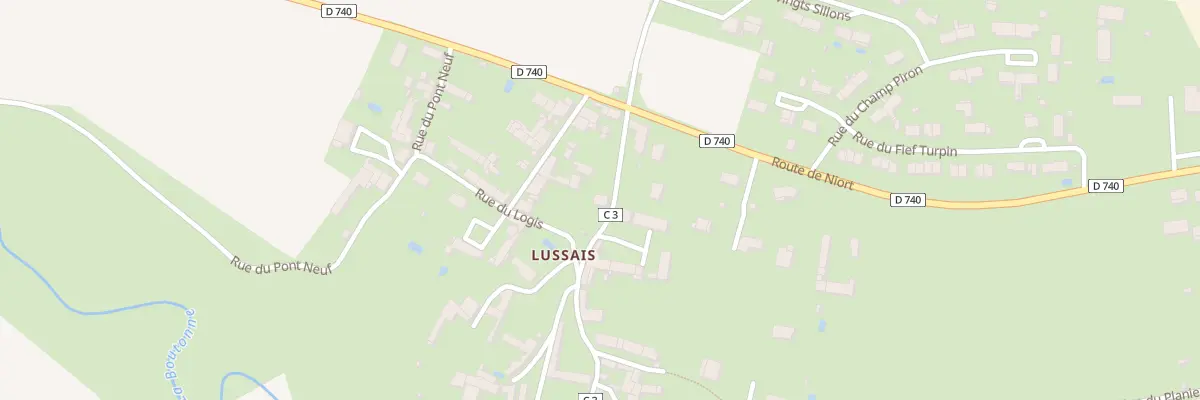 Plan du 4 Rue Lavoir Lussais à Chef-Boutonne