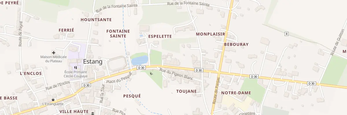 Plan du 5 Rue des Arènes à Estang