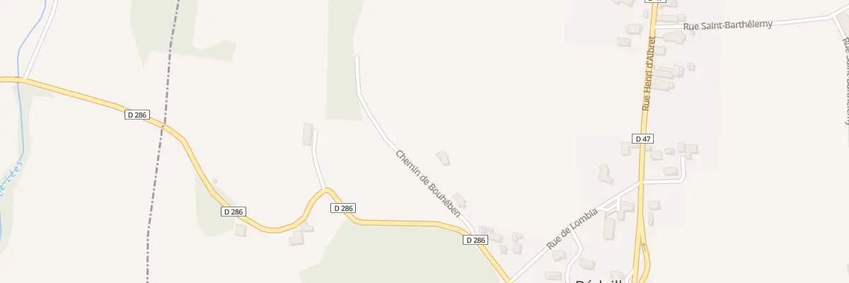 Plan du 4 Che de Bouhaben à Bédeille