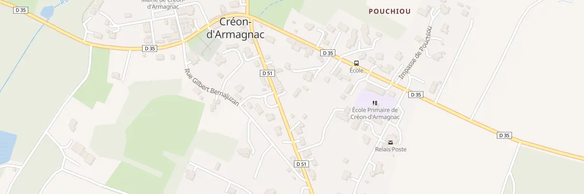 Plan du 9 Rue Raoul Follereau à Créon-d’Armagnac