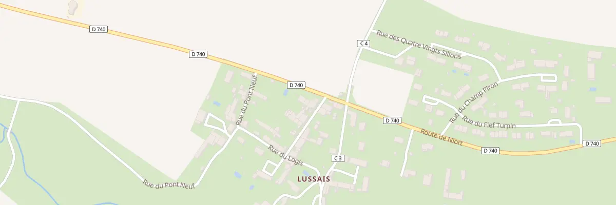 Plan du 27 Rte de Niort Lussais à Chef-Boutonne