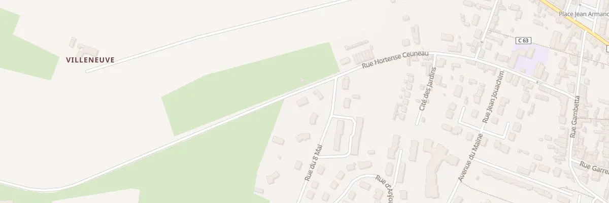 Plan du 33 Rue Hortense Ceuneau à Noyen-sur-Sarthe