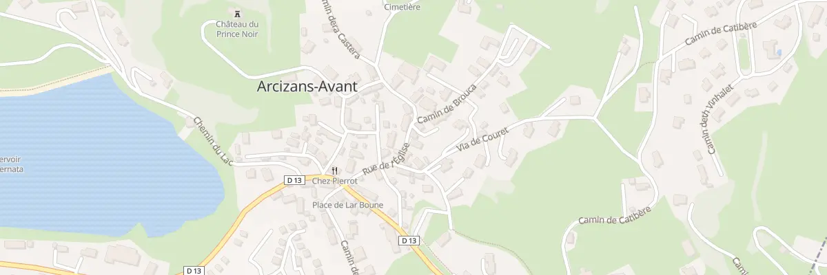 Plan du 12 Rue de l’Eglise à Arcizans-Avant