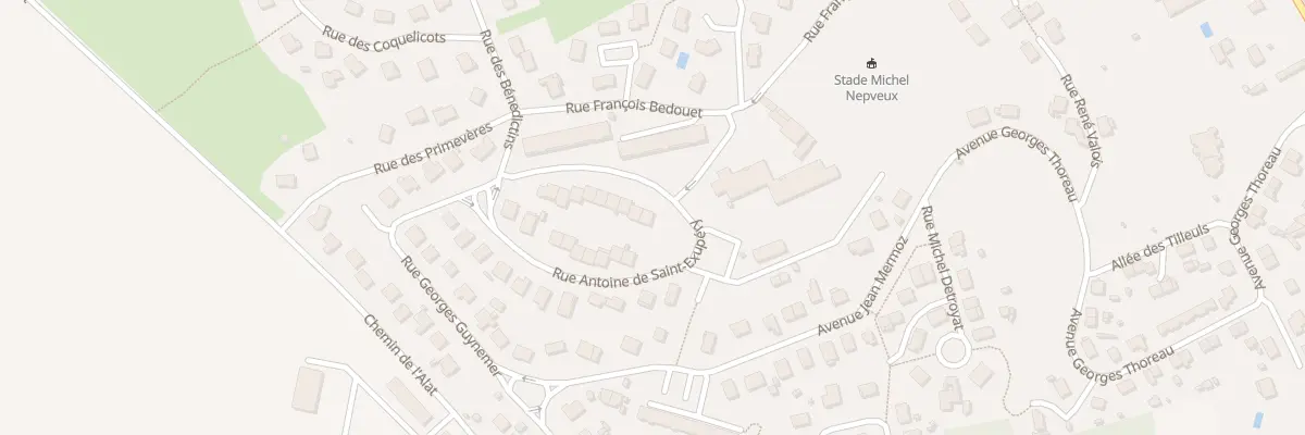 Plan du 2 Rue Antoine de Saint Exupéry à Saumur