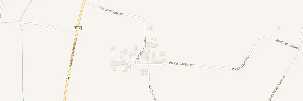 Plan du 13 Rte d’Aubseve à Bellevigne