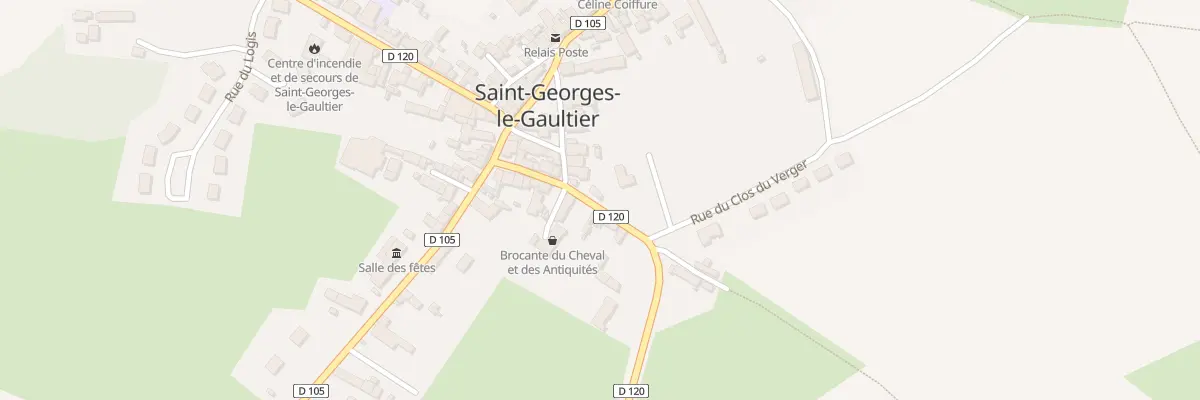 Plan du 7 Rue des Lavandieres à Saint-Georges-le-Gaultier