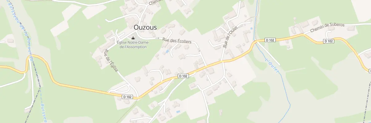 Plan du 10 Rue des Ecoliers à Ouzous
