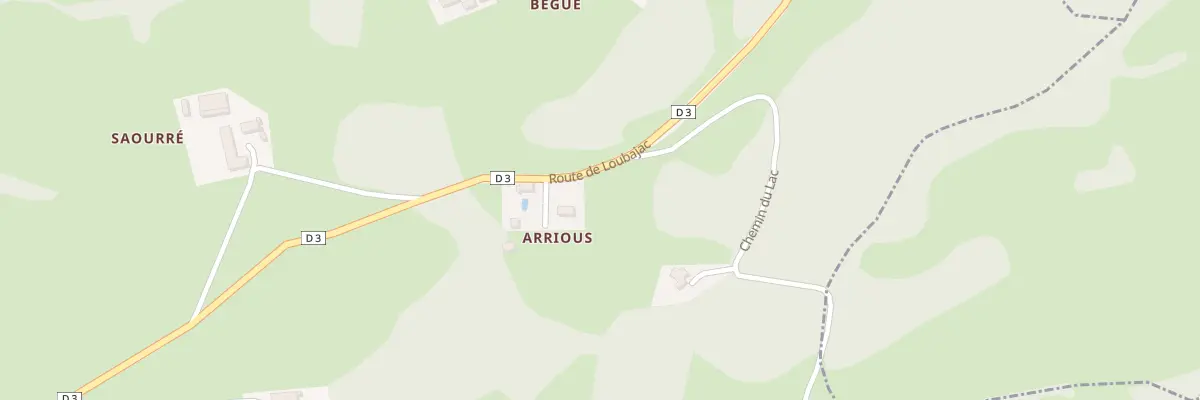 Plan du 60 Rte de Loubajac à Peyrouse