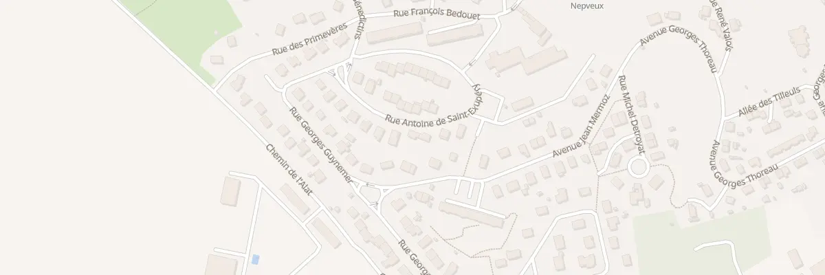 Plan du 25 Rue Antoine de Saint Exupéry à Saumur