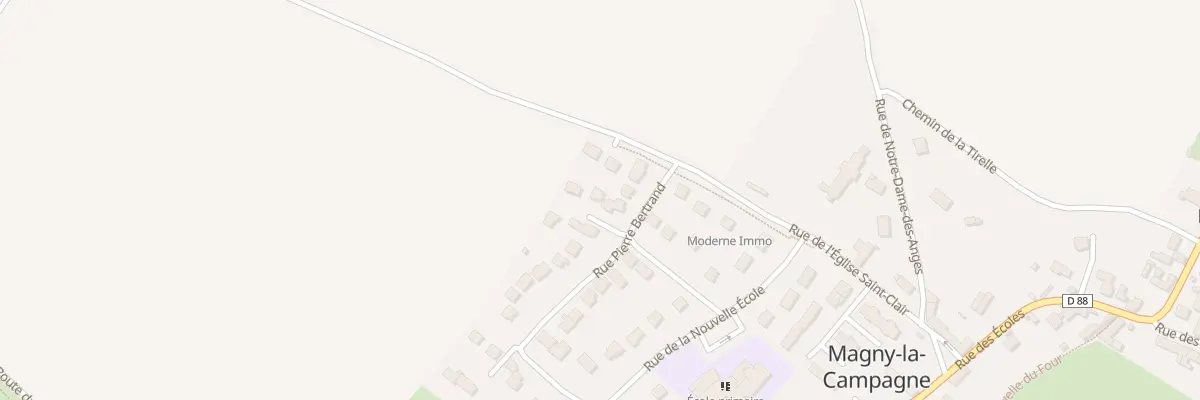 Plan du 8 Rue des Charmilles à Mézidon Vallée d’Auge