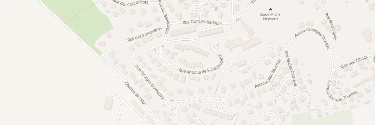 Plan du 28 Rue Antoine de Saint Exupéry à Saumur