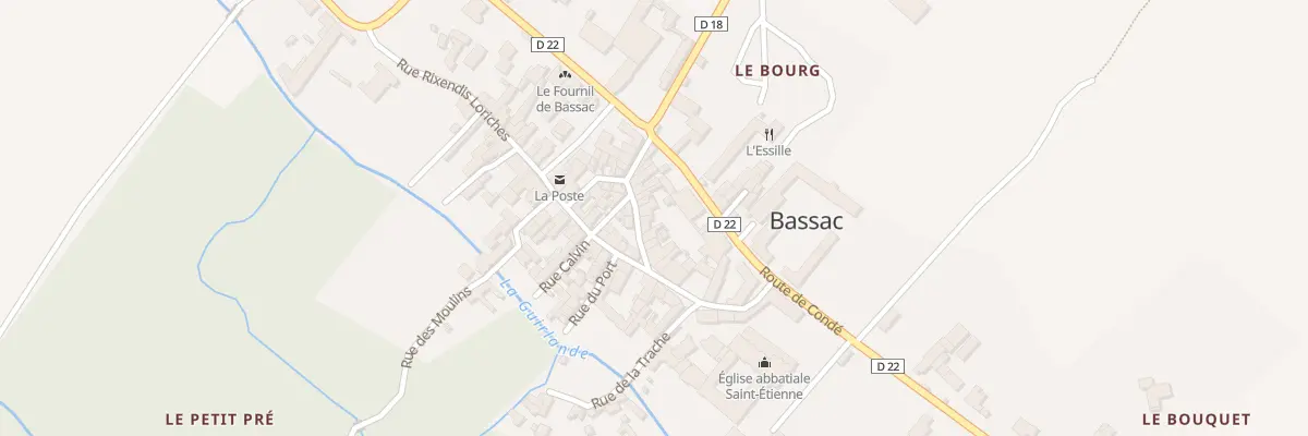 Plan du 6 Rue Porte Barrière à Bassac