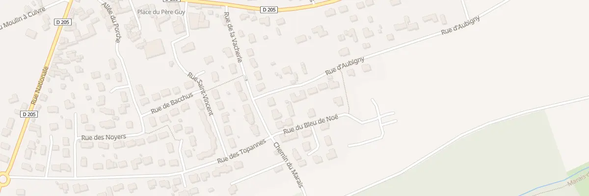 Plan du 2 Rue d’Aubigny à Distré