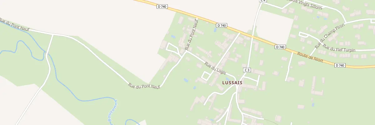 Plan du 5 Rue du Logis Lussais à Chef-Boutonne