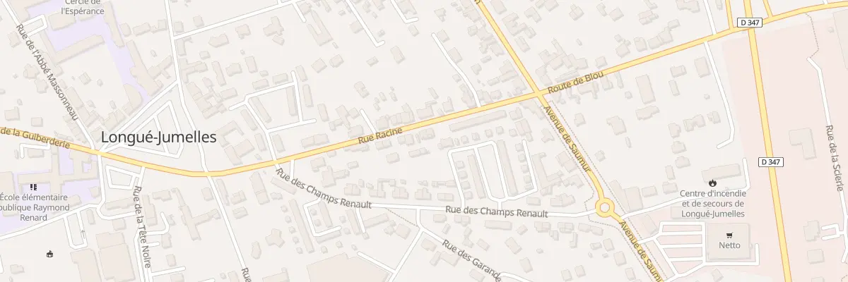 Plan du 25 Rue Racine à Longué-Jumelles