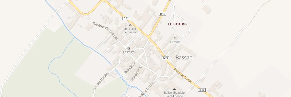 Plan du 14 Rue Porte Barrière à Bassac