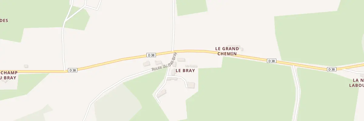 Plan du 1 Rte du Bas Bray à Tennie