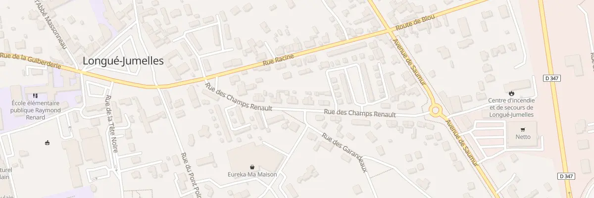 Plan du 15 Rue des Champs-Renault à Longué-Jumelles