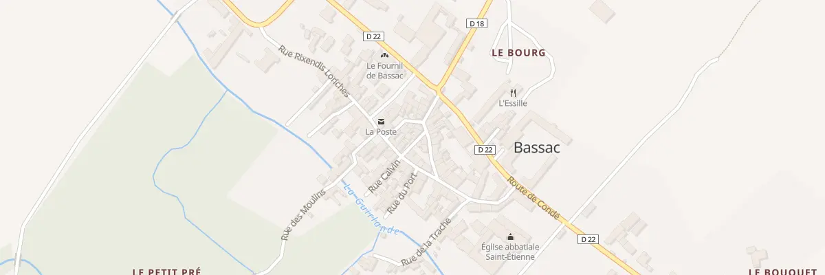 Plan du 7 Rue Saint Etienne à Bassac