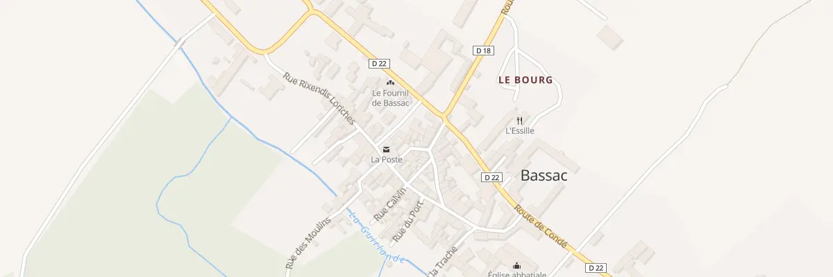 Plan du 3 Rue des Halles à Bassac
